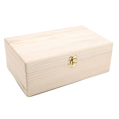 Boxes & Organisers Wooden Storage Box Log Color Pine Rectangular Flip Solid Wood Gift Box Handmade Craft Jewelry Box (Color