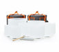 Set of 7 size 6"-12" White A-G Note 432 hz Crystal Singing Bowl with Carrying Case - color: Set of 7, White
