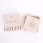 Esteem Daily Affirmation Cards for Manifestation, Self Care, Self Love Stress Relief 4 x4 Inspirational with Quotes 50 Mindfulness Box Women and Men
