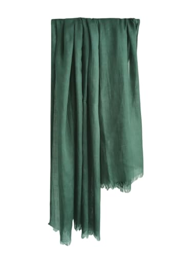 Harewom Lightweight Gauze Linen Feeling Shawl Wraps for Women Beach Summer Scarf for Evening Wedding Dresses - color: Shawl Wraps - Green