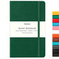 Huhuhero Notebook Journal, Lined Ruled Journal, Hardcover 120Gsm Premium Thick Paper with Faux Leather Notebook for Journaling Writing Note Taking Office School Supplies 5"×8.25" (1, Green) - color: Green