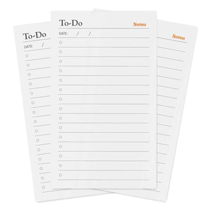 Notsu To Do List Grid Index Cards 3x5 | 50 Task Planner Vertical Notecards - size: 3x5 Vertical, style: Cards