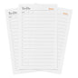 Notsu To Do List Grid Index Cards 3x5 | 50 Task Planner Vertical Notecards - size: 3x5 Vertical, style: Cards