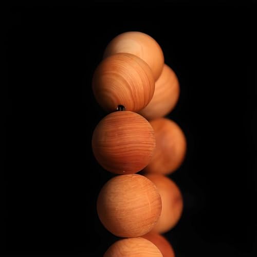 Zen Dear Unisex Thuja Sutchuenensis Wood Beads Wooden Bracelet Necklace Prayer Mala Wristband Bracelet - style: 15mm 15 Beads