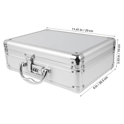 Aluminum Alloy Portable Storage Box Large Capacity Emergency First Aid Kit Hard Briefcase for Travel Tool Organizer Home and Outdoor Use