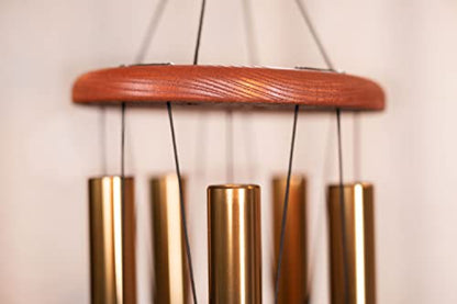 Hamsa Meditation Chimes for Relaxing Sound Healing, 2-YEAR WARRANTY - color: Bronze, style: Hamsa