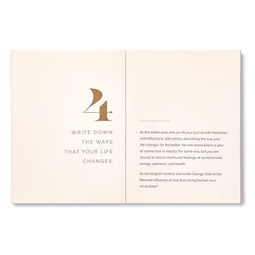 A Year of Connection Card Kit by Compendium - A Boxed Note Card Kit to Inspire 52 Weeks of Meaningful Moments - color: Cream & Blue: A Year of Connection