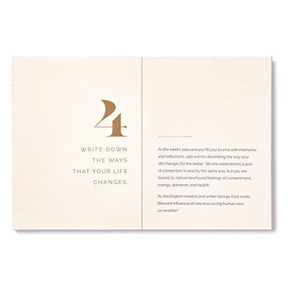 A Year of Connection Card Kit by Compendium - A Boxed Note Card Kit to Inspire 52 Weeks of Meaningful Moments - color: Cream & Blue: A Year of Connection