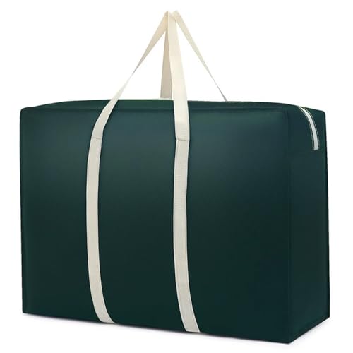 Outdoor Cushion Storage Bag Extra Large Moving Packing Luggage Bags Thickening Large Capacity Waterproof Home Luggage Bags Storage Clothing Organizing Bags for Outdoor(Green,XL-80x25x55cm) - color: Green, size: XL-80x25x55cm
