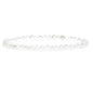 Angelstones Natural Gemstone Small Beaded Stretch Bracelet, 4mm Faceted Round Beads, Crystal Healing Bracelet for Women - color: Clear Quartz