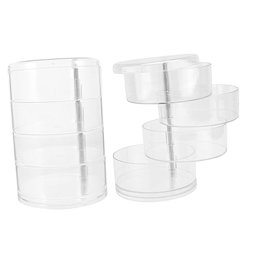 COLLBATH 2pcs Rotatable Multi Cord Organizer Boxes for Efficient Jewelry Storage and Quick Access Sturdy and Lightweight Design