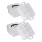 LIFKOME 2pcs Storage Boxes Detachable Compartments Capacity Jewelry Cosmetics Organizer Portable Lightweight Material
