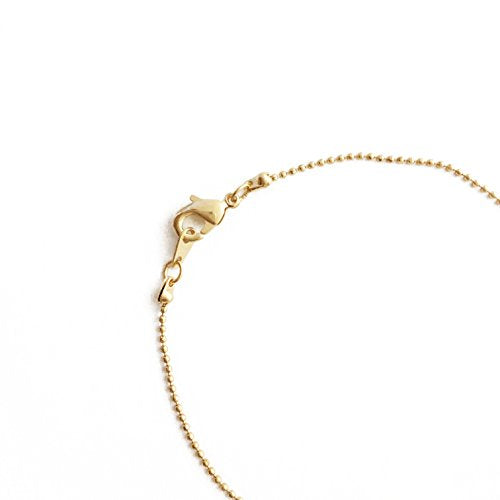 Honeycat Thin Ball Chain Plain Bracelet in 18k Gold Plate, 18k Rose Gold Plate, or Silver | Minimalist, Delicate Jewelry - color: Gold