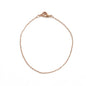 Honeycat Thin Chain Plain Bracelet in Gold, Rose Gold, or Silver | Minimalist, Delicate Jewelry - color: Rose Gold