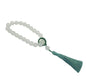 Green Jade Stone 12mm Beads Tassel Bracelet Necklace Tibetan Buddhist Mala Buddha Charm Rosary Yoga Men Woman Jewelry (Color : D) - color: D