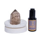 Van Dang Crystal Stone Meditation Set Smoky Quartz | Diffuser Oil Dropper Aromatherapy | Luxury Spiritual Home Decor Fragrance Gift Notes of Lavandin Nutmeg Tobacco Suede Vanilla (Smoky Quartz) - color: Smoky Quartz