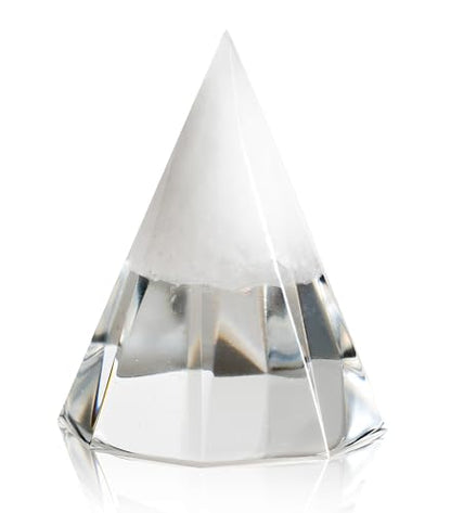 MORISHIO Japanese Orgone Pyramid, Salt purification zen lucky ornaments (Brilliant) - color: Brilliant