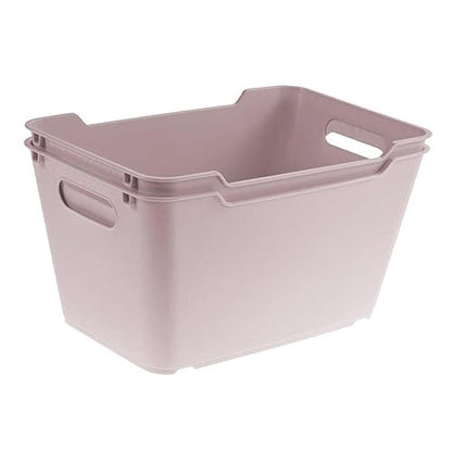 Keeeper Storage Box with Textured Surface, Plastic, Grey, 6 l - color: Gray, size: 6 l