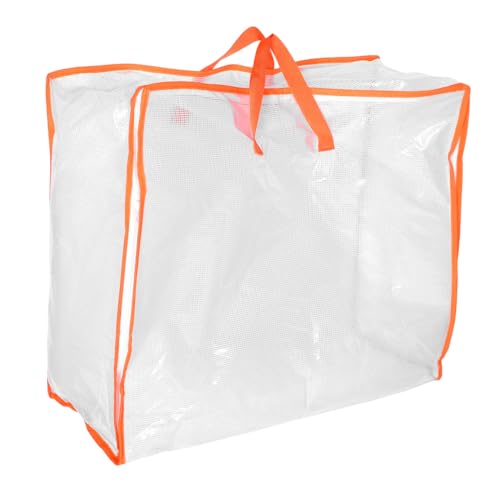 LIOOBO Heavy Duty Closets Storage Bag Quilt Organizer Large Travel Bag Zipper Window
