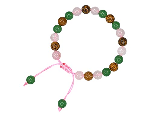 Amazing Gemstone Bracelet for New Mom Manifestation - Green Aventurine Mariyam Jasper Rose Quartz Bracelet Set for Men Women Healing Calming Anxiety Stress Relief Gifts Pulseras Para Hombres Mujer - color: New Moms