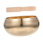 TOYANDONA Handcrafted Tibetan Singing Bowl for Meditation and Yoga Copper Bowl with Mallet Portable Relaxation Sound Holder for Mindfulness and Deep Tones - size: 9.5x9.5x6cm