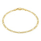 KISPER 18K Gold Plated 925 Sterling Silver Chain Bracelets for Women, Waterproof Tarnish Resistant, Curb/Rope/Figaro/Mariner Link Bracelet, 6.5, 7, 8, 9 Inch - size: 9 inches (large), style: Figaro