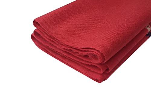 Urban CoCo Women's Embroidered Oversize Tassel Shawl Scarf Wraps for Women - color: #5-red