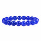 Justinstones Gem Semi Precious Gemstone 10mm Round Beads Stretch Bracelet 7 Inch Unisex - color: Blue Agate