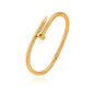 18K Gold Plated Open Cuff Bangle for Women Statement Brushed/Hammered/Textured Bracelet Layering Jewelry Love Gift for Her - style: Screw Nail Bangle