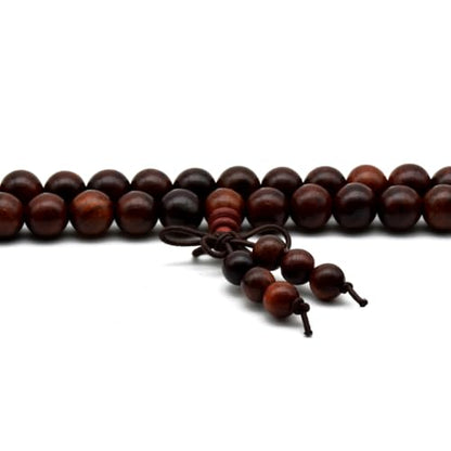 Zen Dear Unisex Natural Rosewood Prayer Beads Buddha Buddhist Prayer Meditation Mala Necklace Bracelet - style: 8mm 108 beads