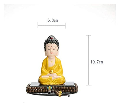 Sculpture Tabletop Sculptures Outdoor Decor Garden,Buddha Statue Ornaments Zen Ceramics Small Tathagata Car Decoration Crafts