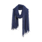 Jeelow Solid Color Scarf Wrap Shawl for Women Men – Soft Lightweight Head Scarf, All Season, Travel Beach Office Daily Wear - color: Sapphire