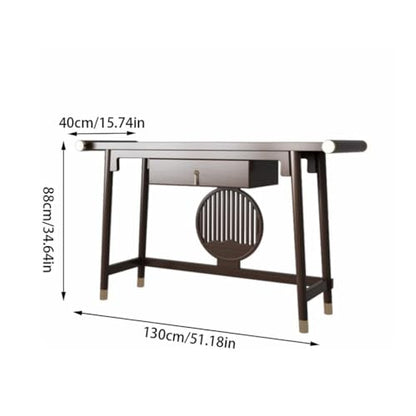 Meditation Altar Table Chinese Solid Wood Entrance Table, Home Zen Offering Table, Modern Living Room Buddha Statue Display Table Tea Table Small Table (Size : M130cm) - size: M130cm