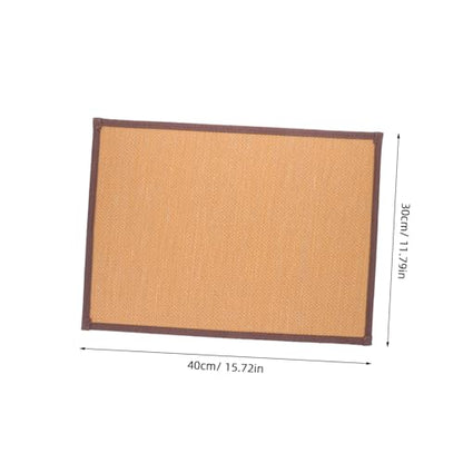 Woven Meditation Floor Cushion Thick Natural Seat Mat for Adults Decorative Sitting Pad for Living Yoga Bedroom Office Traditional Tatami Style