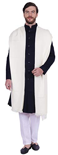 Large Prayer Shawl Pure Wool Wrap India Clothing Gift for Men & Women