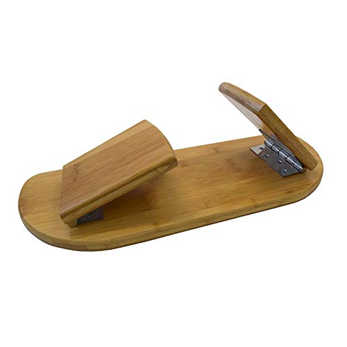 Mindful and Modern Folding Meditation Bench with Locking Magnetic Hinges - Bonus Portable Travel Carry Bag - Ergonomic Bamboo Yoga Stool