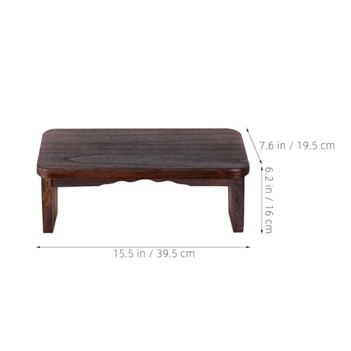 PRETYZOOM Zen Meditation Stool: Meditation Kneeling Stool - Solid Wood Prayer Bench for Worship - Portable Wooden Zen Bench for Temple Or Church