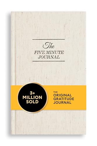 Intelligent Change The Five Minute Journal - Original Daily Gratitude Journal for Women & Men - Mindfulness, Happiness & Daily Reflection - Undated Planner - Affirmation Journal - Gifts for Women - color: Original Linen
