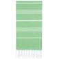 Lina Turkish Beach Towel Peshtemal (38" x 71"), Sand-Free, Large & Quick-Dry, Lightweight Pool Towels for Travel, Soft 100% Turkish Cotton & Pre-Washed, Ideal for Spa or Bath, Green - color: Green