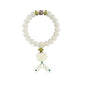 Caiyao White Jade Natural Bodhi Root Lotus bracelet 108 Mala Prayer Mantra Rosary Beads Meditation Lotus Hand String Bracelets Yoga Relieve Stress Anxiety Jewelry for Women Men - style: Lotus