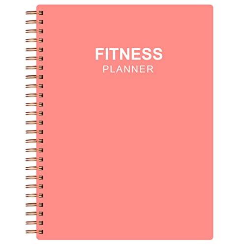 Fitness Planner for Women & Men - A5 Workout Log Book/Exercise Workout Log to Track Weight Loss, GYM, Bodybuilding Progress - Daily Health & Wellness Workout Journals, 5.8X8.25 In Workout Book - style: Pink