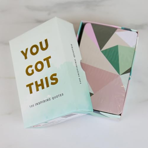 Gift Republic ‘You Got This’ 100 Empowering Quote Cards Daily Inspiration & Motivation | Perfect Wellness Gift Uplifting Self-Care for Home & Office
