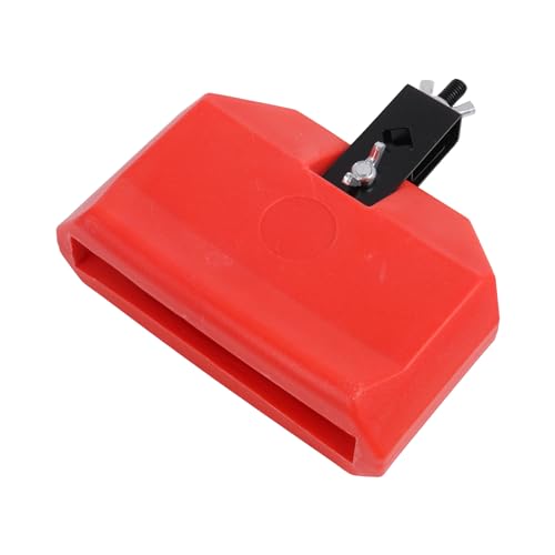 2 Pieces High Pitched Plastic Musical Percussion Instruments Red Block 170×150×50MM & Blue Block 150×120×40MM