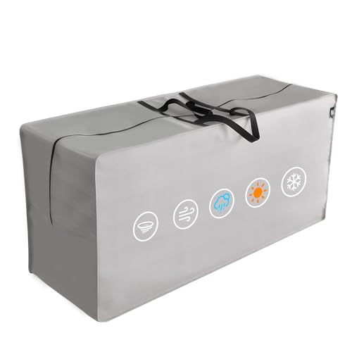Outdoor Cushion Storage Bags Waterproof Outdoor Cushions Storage Bag Extra 48" L x 16" W x 22" H Large Patio furniture Cushion Storage Bag with Handle and Zipper