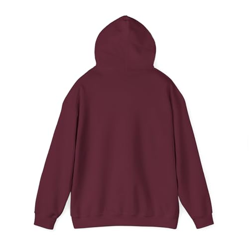 Yoga-Inspired Go Ohm Hoodie | Cozy Sweatshirt for Meditation, Unisex Gift, Self-Care, Spiritual Practice, Zen Clothing - color: Maroon, size: Medium