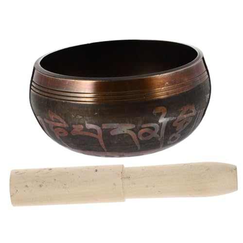 Handmade Buddha Sound Bowl Kit Copper Meditation Bowl for Yoga with Striker for Relaxation Stress Relief