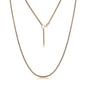 Savlano 925 Sterling Silver Solid 1.5mm Round Box Adjustable Bolo 14-24 Inch Chain Necklace For Women - Made in Italy Comes Gift Box