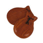 Yibuy 2PCS Mahogany Soundboard Wooden Finger Percussion Instrument for Music Learning
