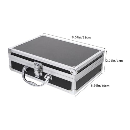 Toddmomy Aluminum Carrying Case Hard Storage Suitcase Aluminum Storage Box Tool Case for Men Capacity Locking Hard Briefcases for Men for Fishing