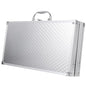 Aluminum Tool Box Multi-Functional Portable Hard Case for Equipment Storage Small Size Sturdy Aluminum Alloy Locking Briefcase for Travel and DJ Gear